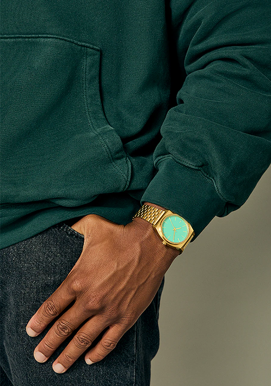 Nixon Time Teller Gold / Turquoise / Gold