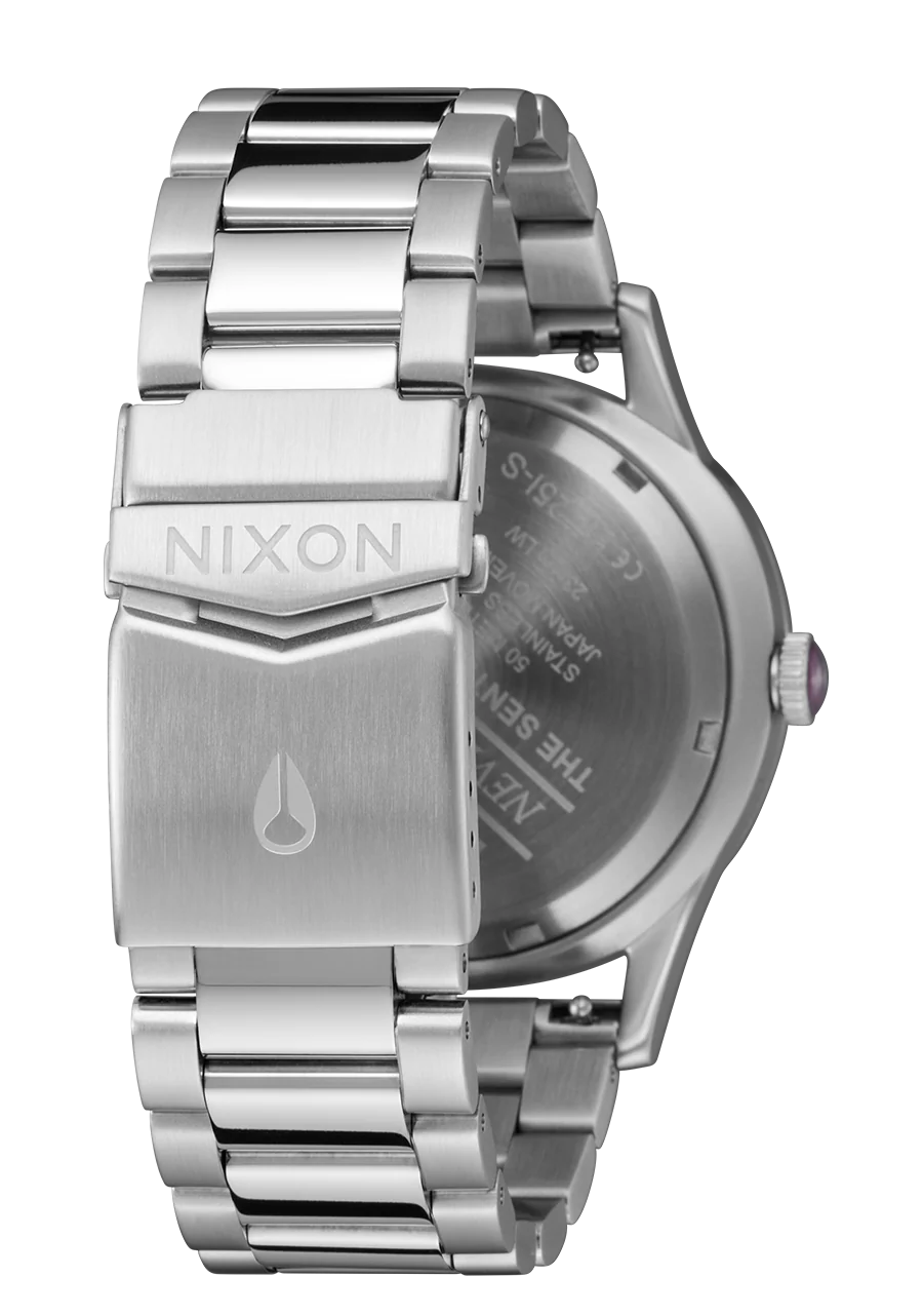 Nixon Sentry Wobble - Silver / Purple Sunray