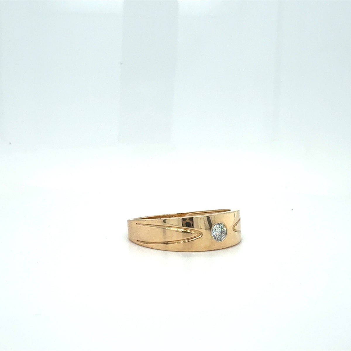 10ct Gold Diamond Accent Band