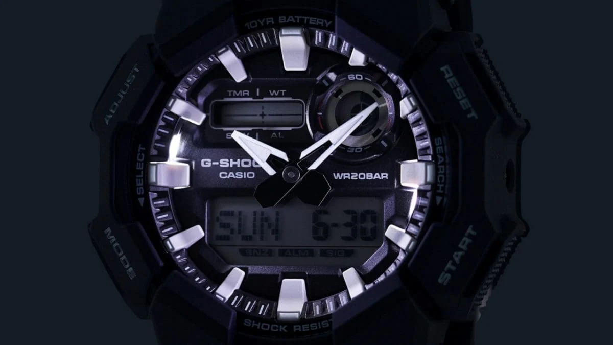 GA010-1A1 Black G-Shock Dual Time Watch