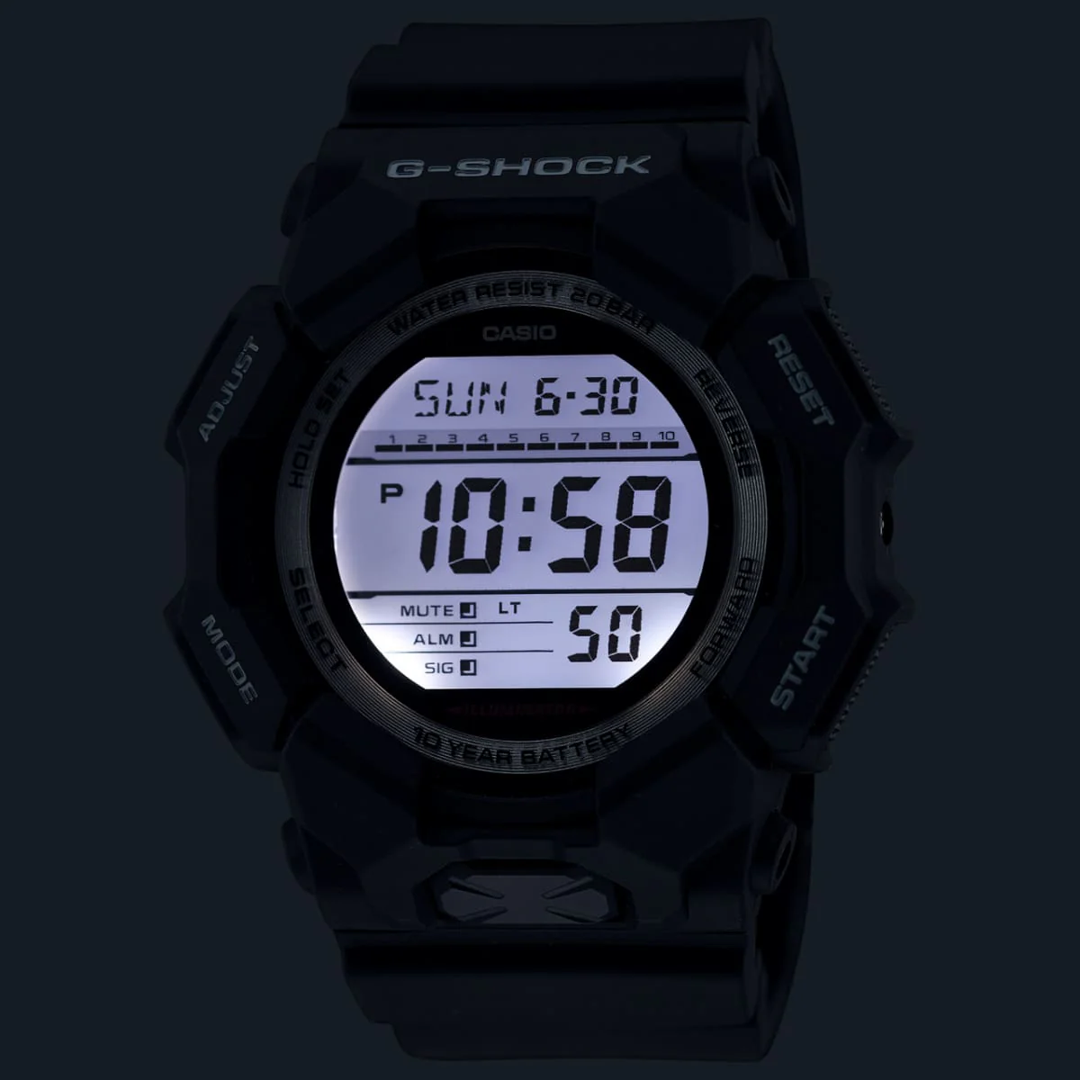 GD010-1D Black G-Shock Digital Watch