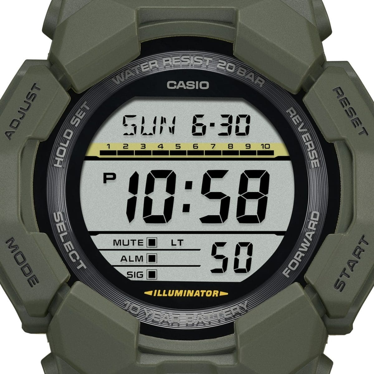 GD010-3D Khaki G-Shock Digital Watch
