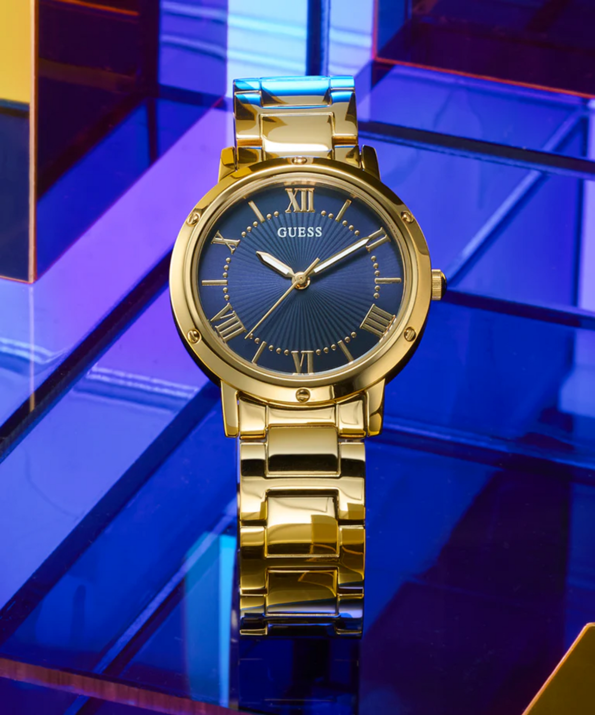 GW0404L4 GUESS Ladies Gold Tone Analogue Watch