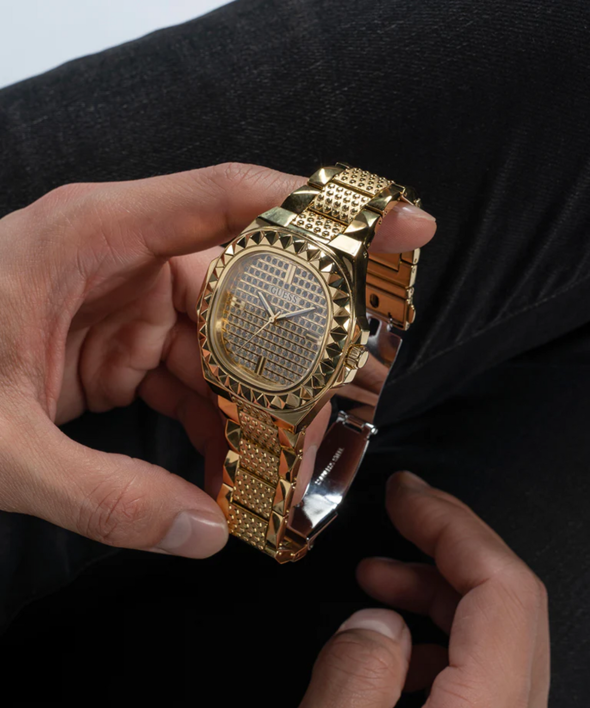 Guess GW0622G1 Gold Rebel Crystal Watch
