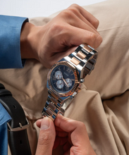 Load image into Gallery viewer, GW0703G4 Equity Men's Watch in Two-tone with Navy Blue Dial