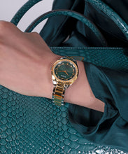 Load image into Gallery viewer, GW0767L4 GUESS Charlotte Green Dial, Gold Tone Watch