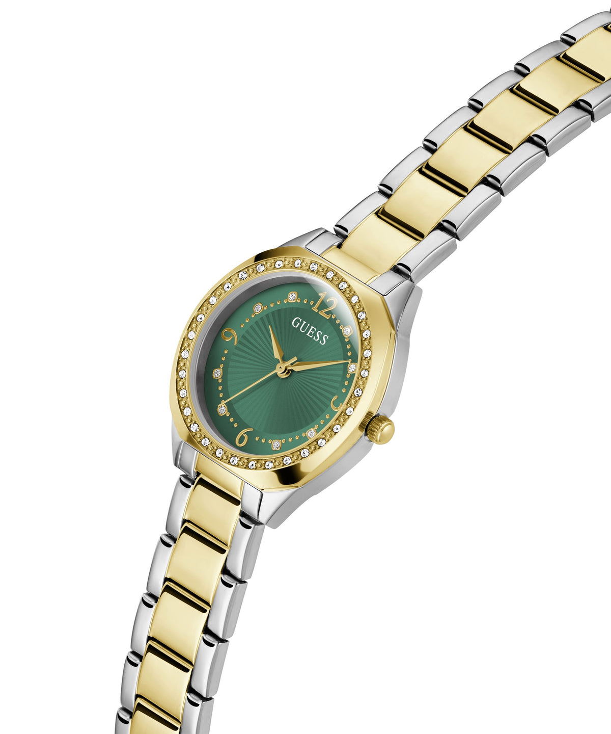 GW0767L4 GUESS Charlotte Green Dial, Gold Tone Watch