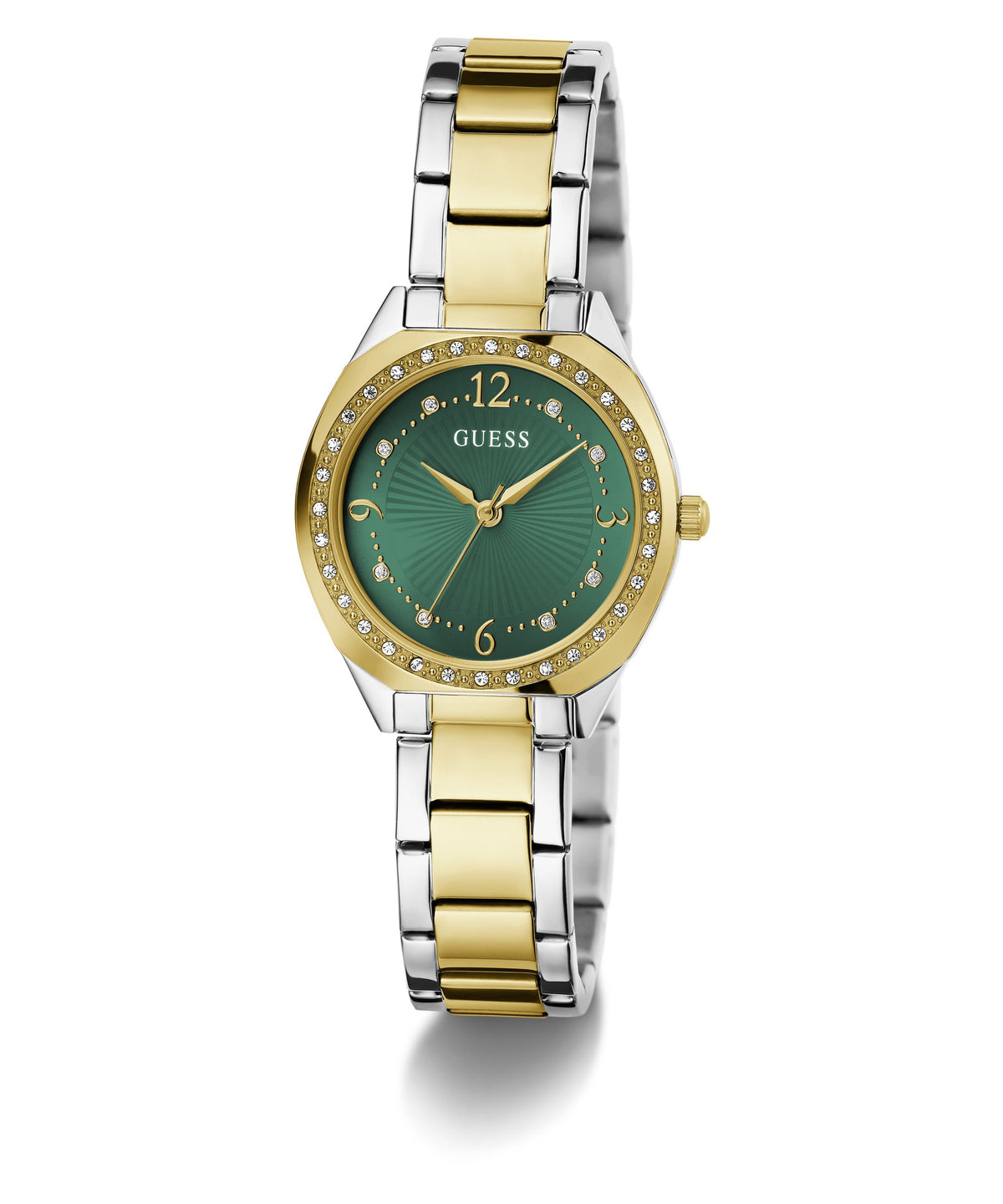 GW0767L4 GUESS Charlotte Green Dial, Gold Tone Watch