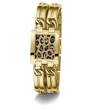 Load image into Gallery viewer, GW0807L2 GUESS Leopard Ladies Gold Tone Analog Watch 40th Anniversary Iconic Animal