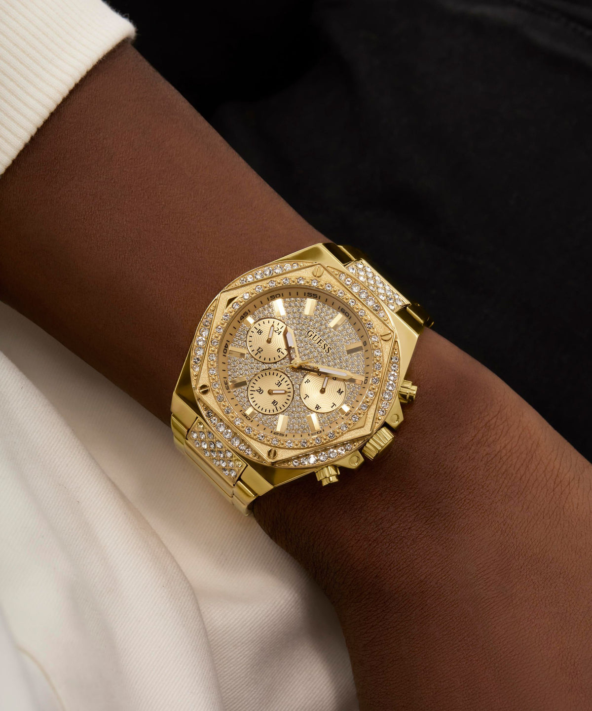 GW0899G2 GUESS Men's Gold Tone Multi-Function Watch