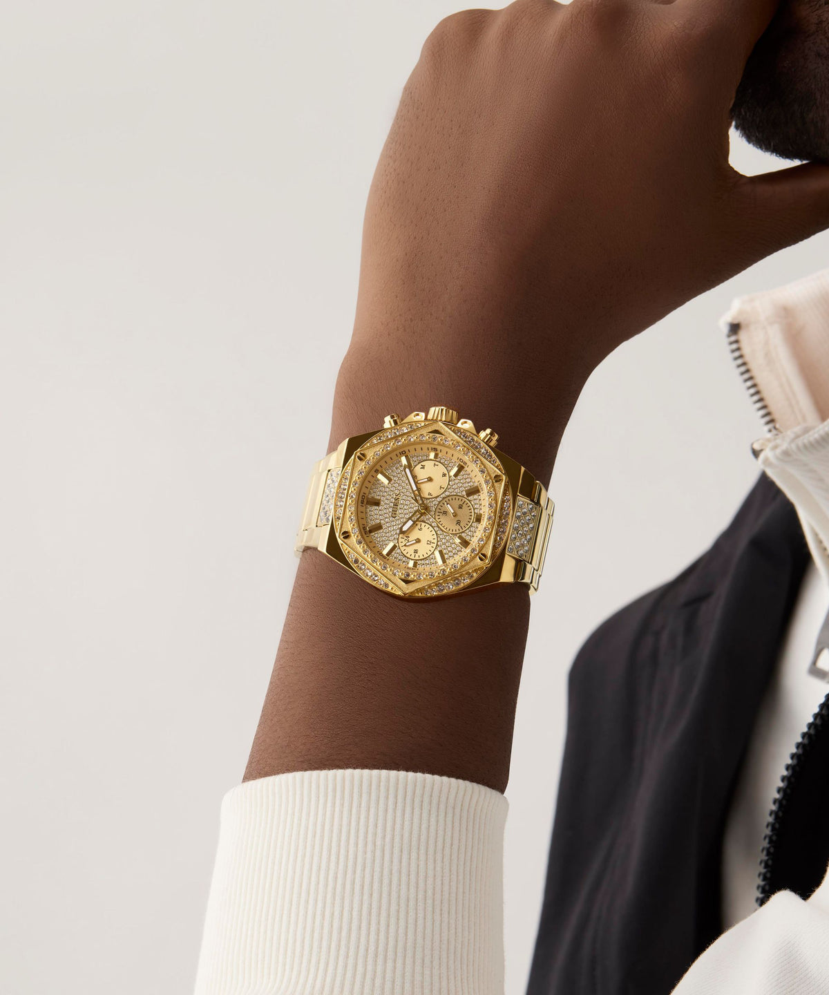 GW0899G2 GUESS Men's Gold Tone Multi-Function Watch