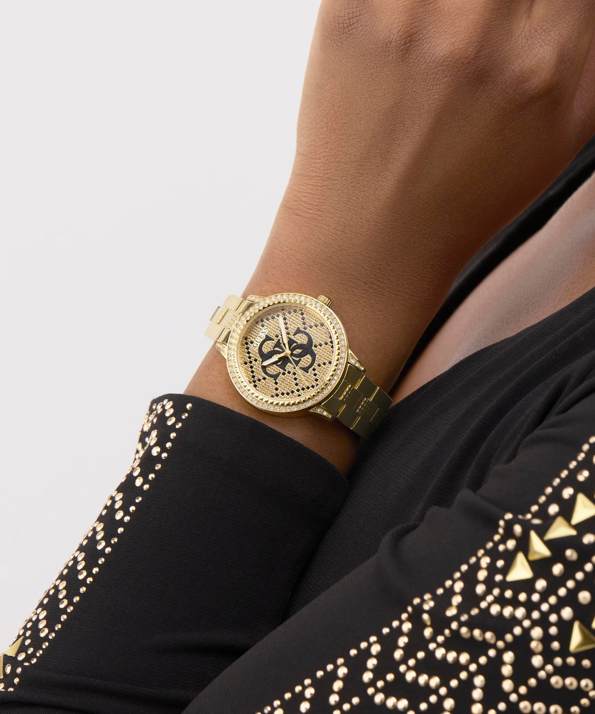 GUESS Ladies Silver Gold Analog Watch GW0944L2