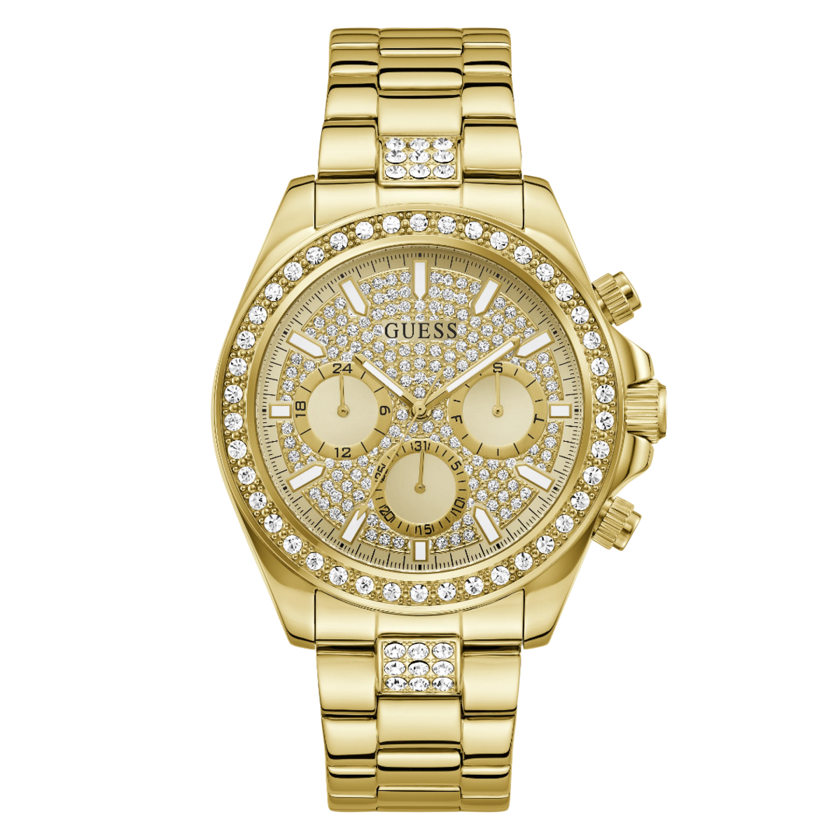 GW1136G2 GUESS Victor Mens Gold-Tone Multifunction Watch