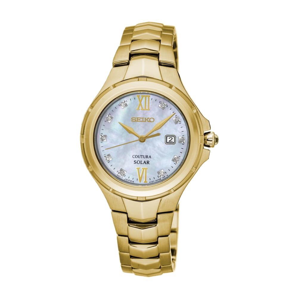 Seiko Ladies Coutura Ladies Solar SUT310P With Diamond Certificate