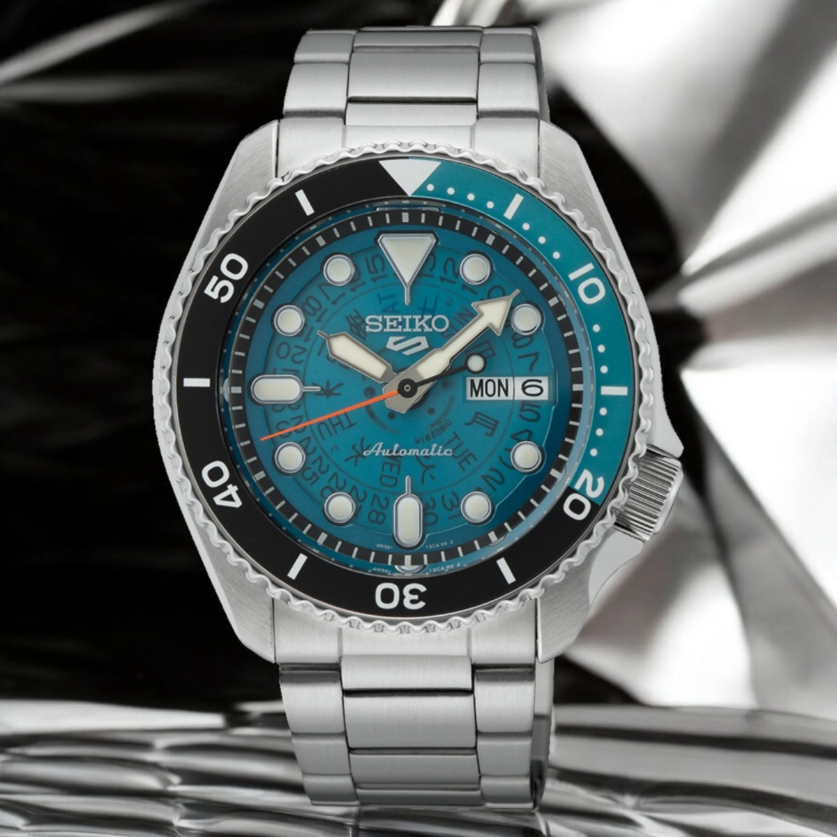 Seiko 5 Sports SRPJ45K SKX "Skeleton Style" Automatic Watch