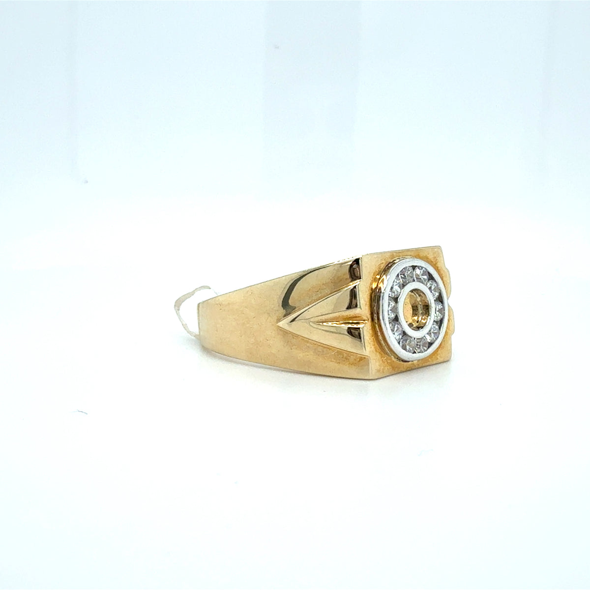 9ct Gold Circular CZ Cluster Ring