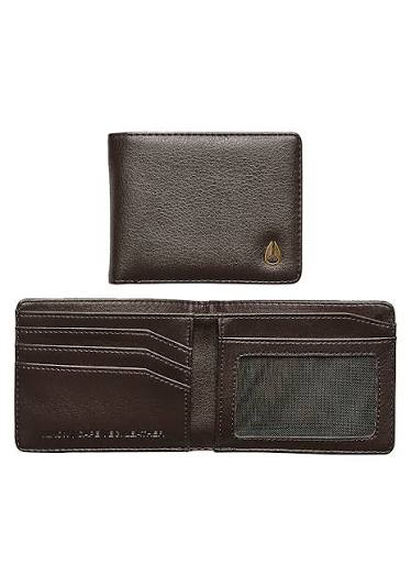 Nixon Cape Vegan Leather Wallet Brown