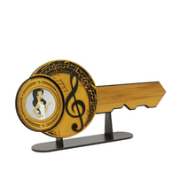 Load image into Gallery viewer, 21ST TREBLE CLEF & CELEBRATION KEY WITH STAND