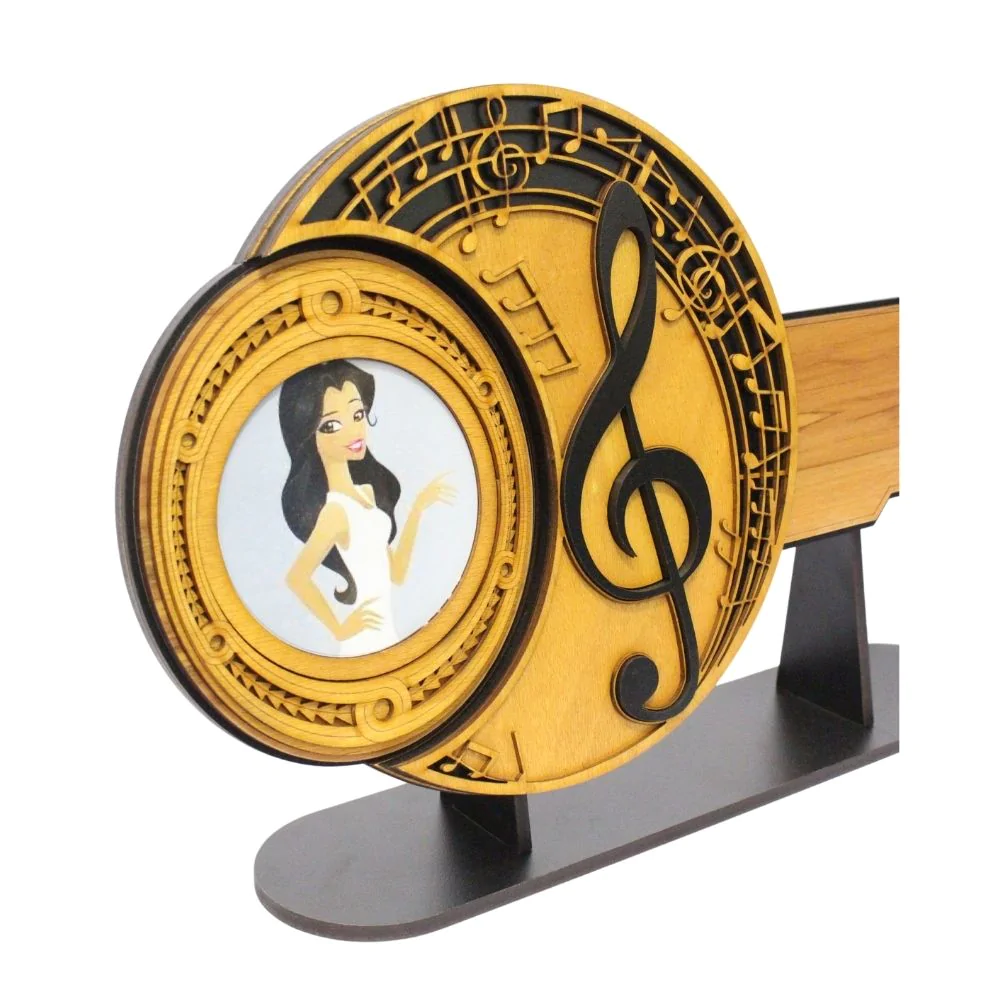 21ST TREBLE CLEF & CELEBRATION KEY WITH STAND (Engraving Option)