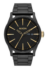 Load image into Gallery viewer, Nixon Sentry SS Matte Black / Gold