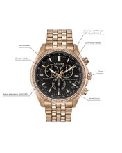 Load image into Gallery viewer, Citizen Rose Gold Steel Eco-Drive Watch BL5563-58E