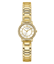 Load image into Gallery viewer, Guess GW0468L2 Ladies Melody Crystal Silver Dial Gold Tone Watch