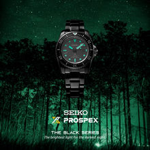 Load image into Gallery viewer, SNE587P1 Seiko Prospex Solar Divers Limited Edition Black Series Night Vision Watch