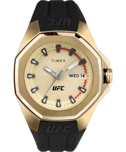 Load image into Gallery viewer, Timex x UFC Pro Gold Dial / Black Silicone TW2V57100JR Watch