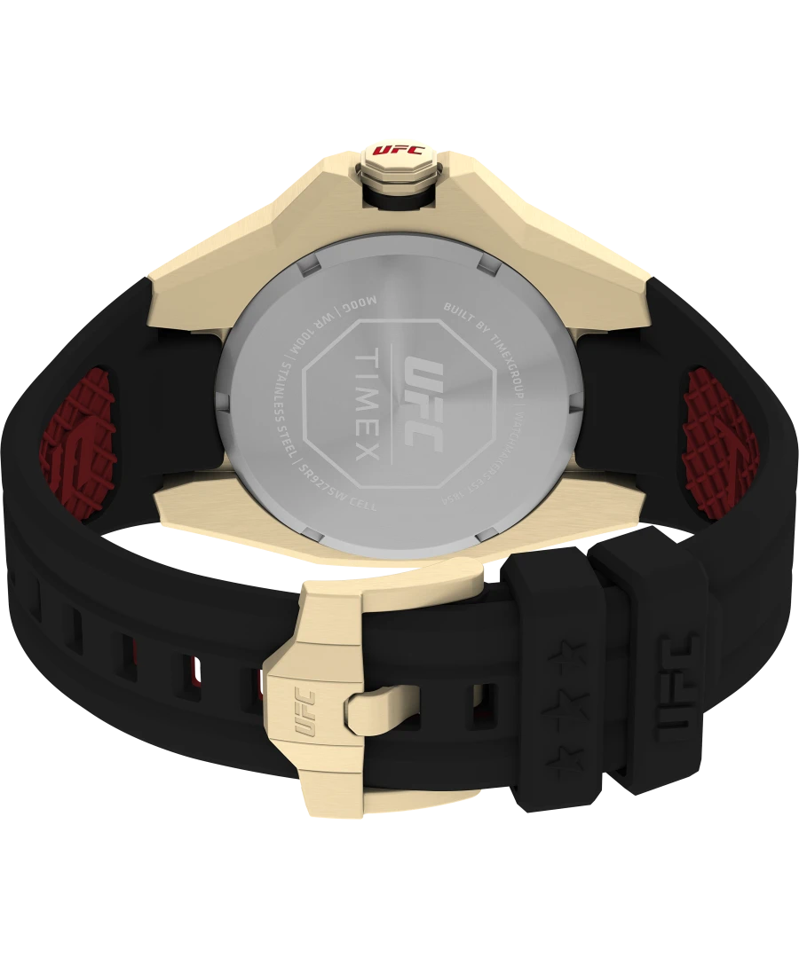 Timex x UFC Pro Gold Dial / Black Silicone TW2V57100JR Watch