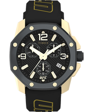 Load image into Gallery viewer, Timex x UFC Icon Chronograph Black Dial / Black Silicone TW2V58500