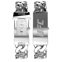 Load image into Gallery viewer, Timex x UFC Championship ID Bracelet Watch Silver TW2V55600