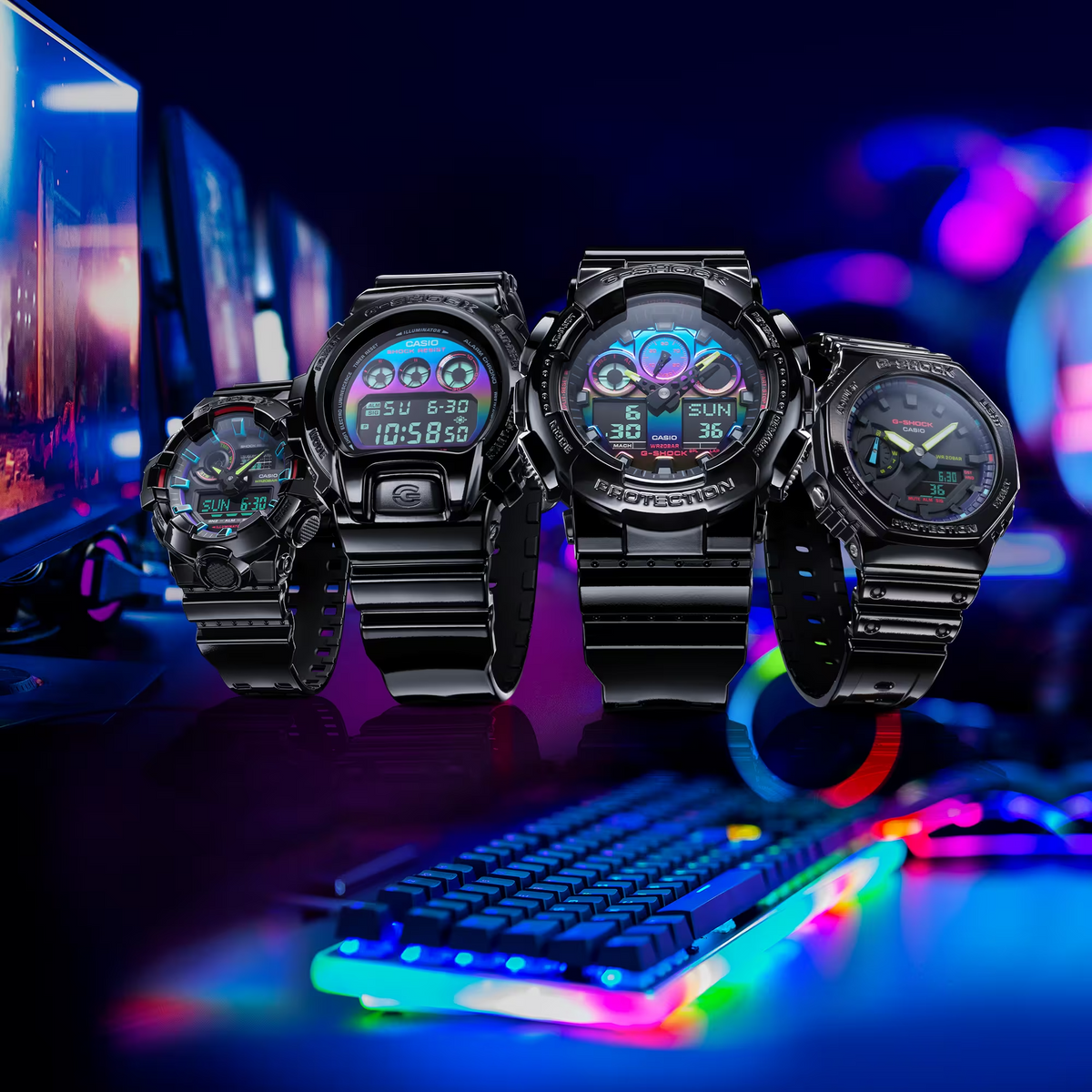 GA-100RGB-1A Virtual Rainbow Limited Edition Watch