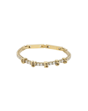 Load image into Gallery viewer, Guess Gold Arm Party Logo Tennis Bracelet JUBB04 218JW YG T/U
