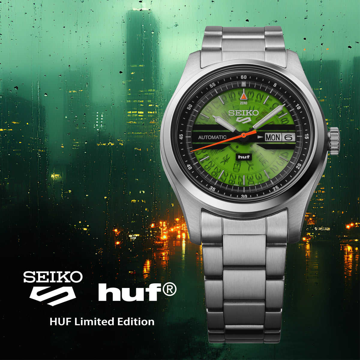 Seiko 5 Sports HUF Limited Edition SRPM09K Watch (1/7000 Available )