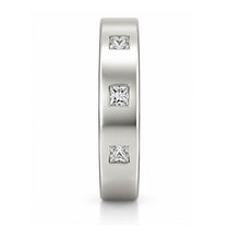 Load image into Gallery viewer, 925 Sterling Silver Cubic Zirconia Flush Set Band Ring
