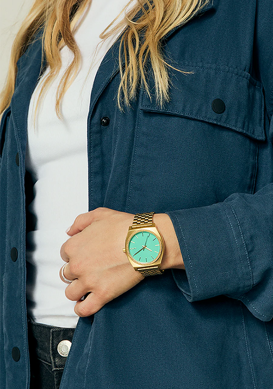 Nixon Time Teller Gold / Turquoise / Gold