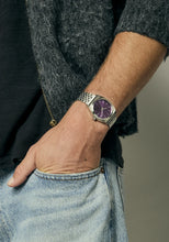 Load image into Gallery viewer, Nixon Time Teller - Silver / Purple Sunray
