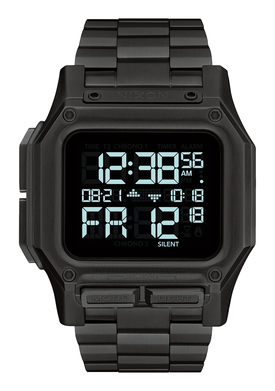 Nixon Regulus Stainless Steel Watch All Black