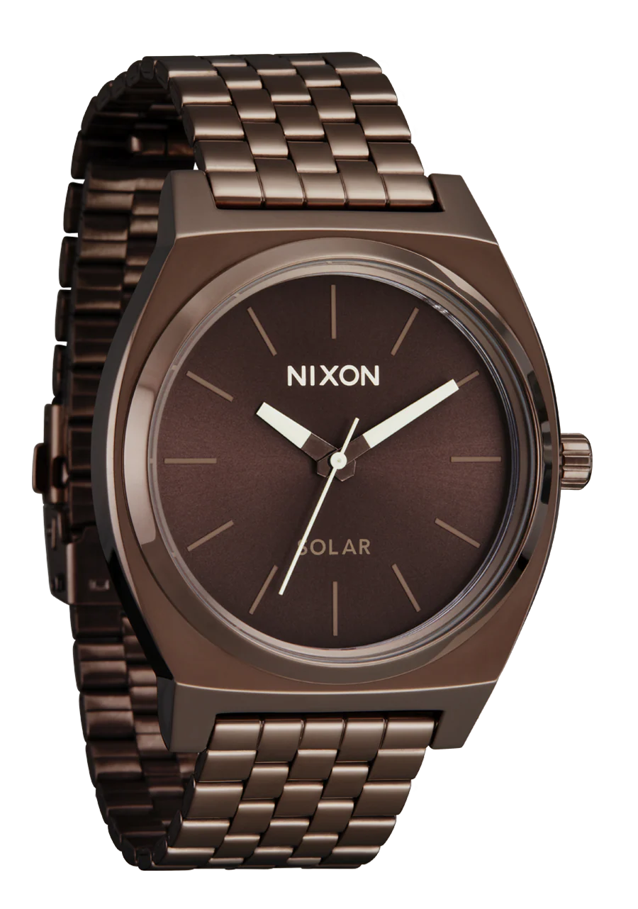 Nixon Time Teller Solar Chocolate / Cappuccino