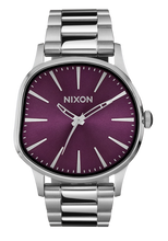 Load image into Gallery viewer, Nixon Sentry Wobble - Silver / Purple Sunray
