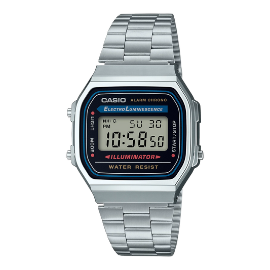 A168WA-1W Casio Vintage Silver Watch