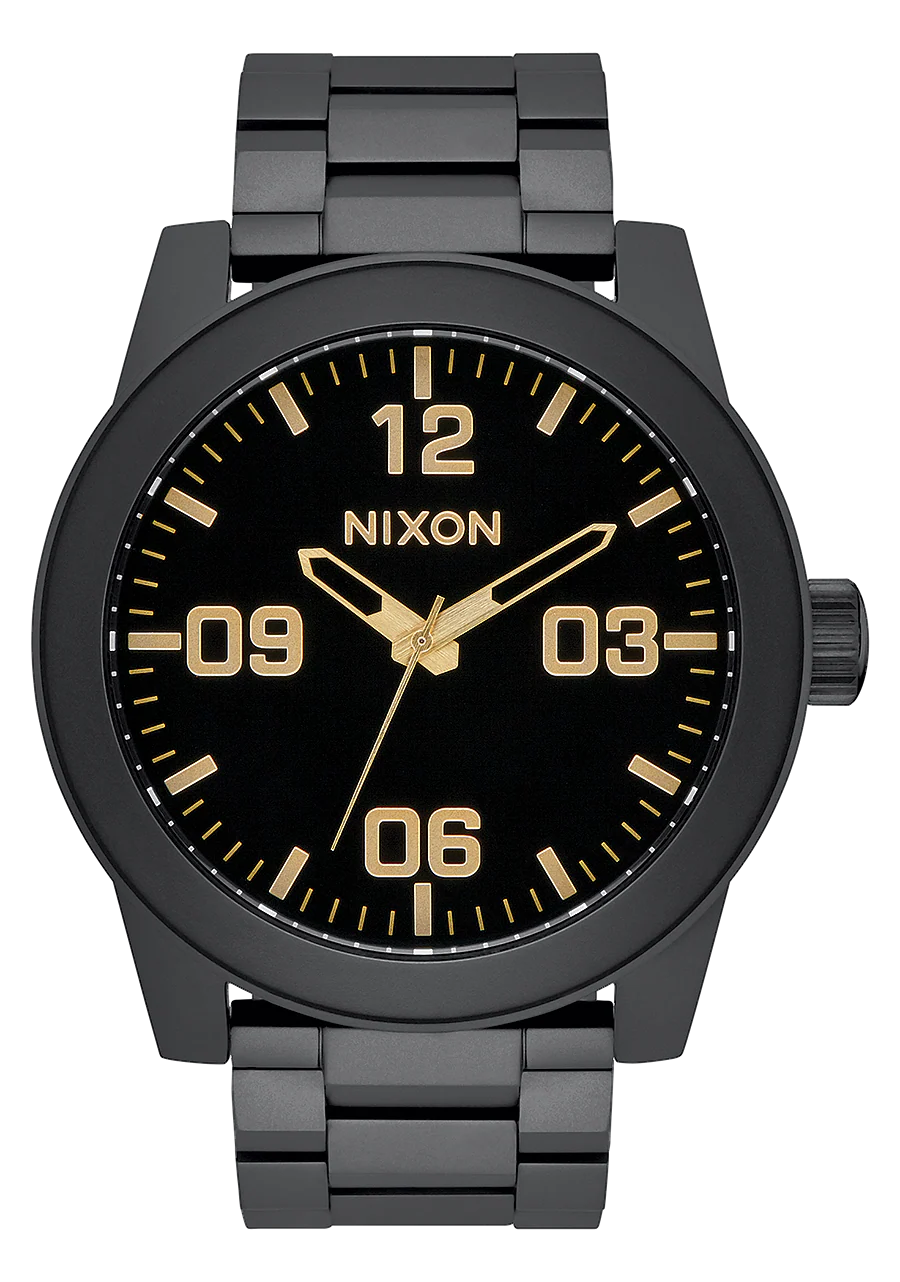 Nixon Corporal SS Matte Black / Gold