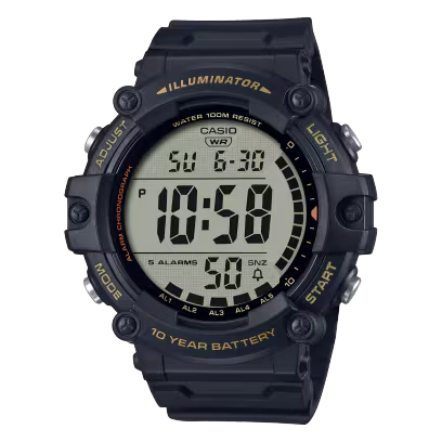 AE1500WHX-1A Casio 10 Year Battery Watch Black