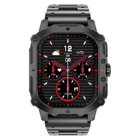 Broadway GK72 Black Rectangle Stylish Sport Watch Amoled Screen Smartwatch