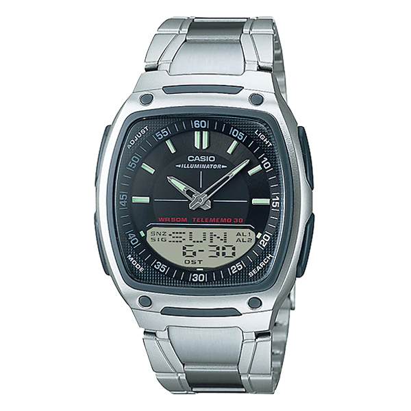 Casio AW-81D-1A Silver Stainless Steel Analog Digital Dial Men’s Watch