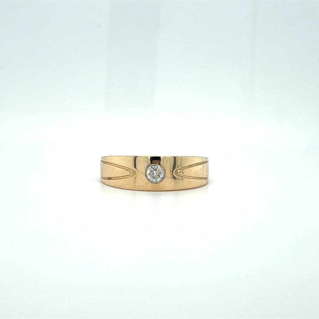 10ct Gold Diamond Accent Band