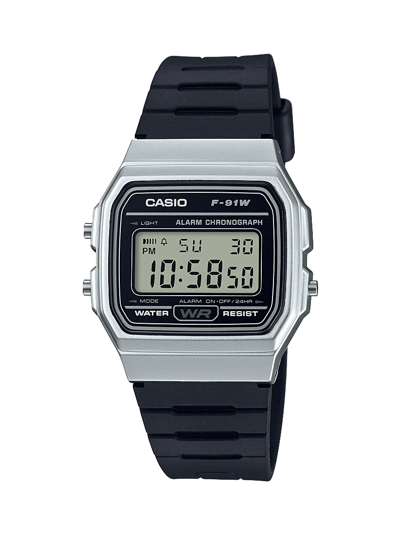F91WM-7A Casio Digital Silver/Black – Broadway Jewellers NZ