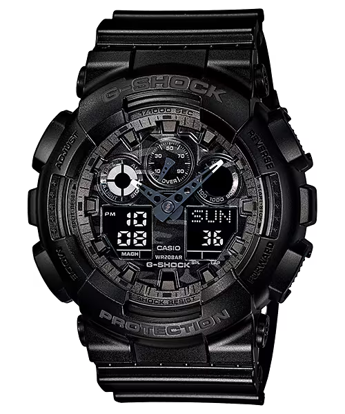 GA-100CF-1A G-Shock Black/Black