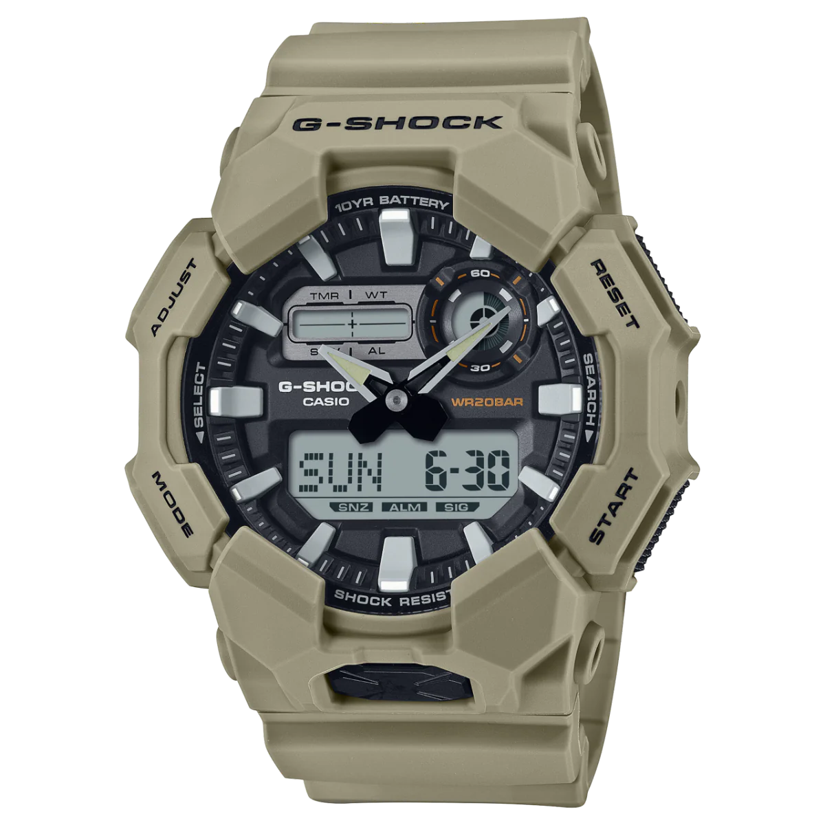 GA010-5A Beige G-Shock Dual Time Watch