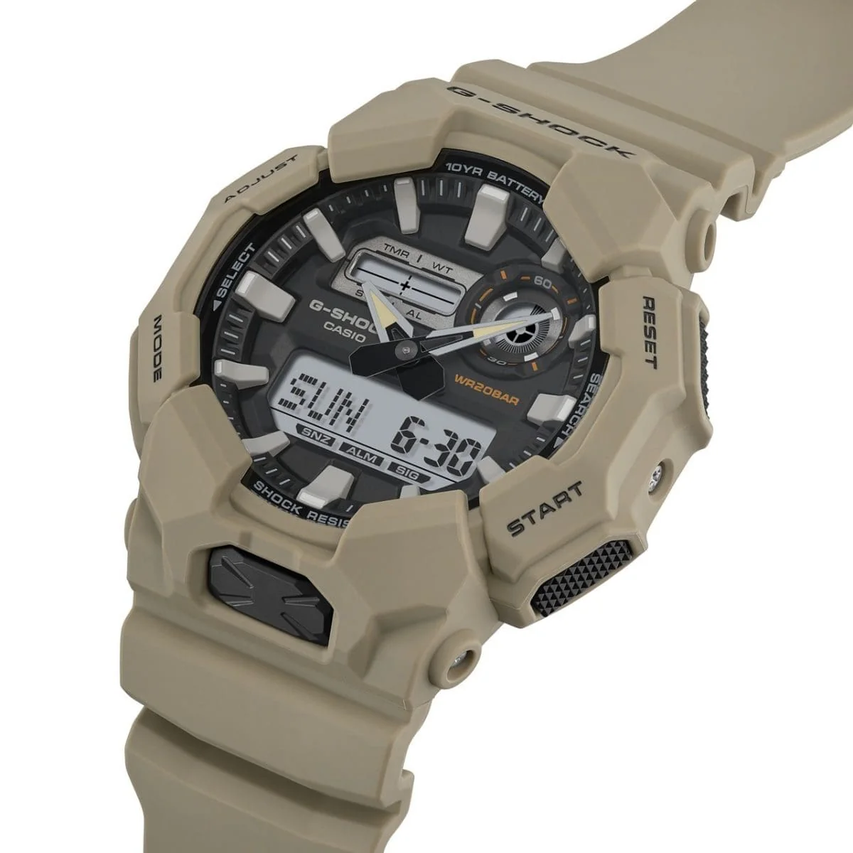 GA010-5A Beige G-Shock Dual Time Watch